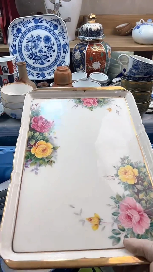 瓷片英歌瓷器满19.9包邮