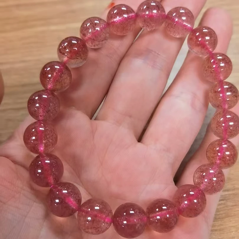 约9-10mm红草莓晶圆珠单圈