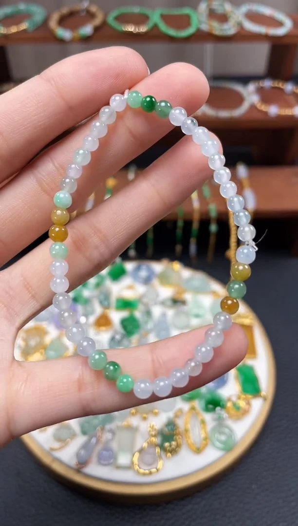 【闪购商品】翡翠套链未镶嵌一个  JK699