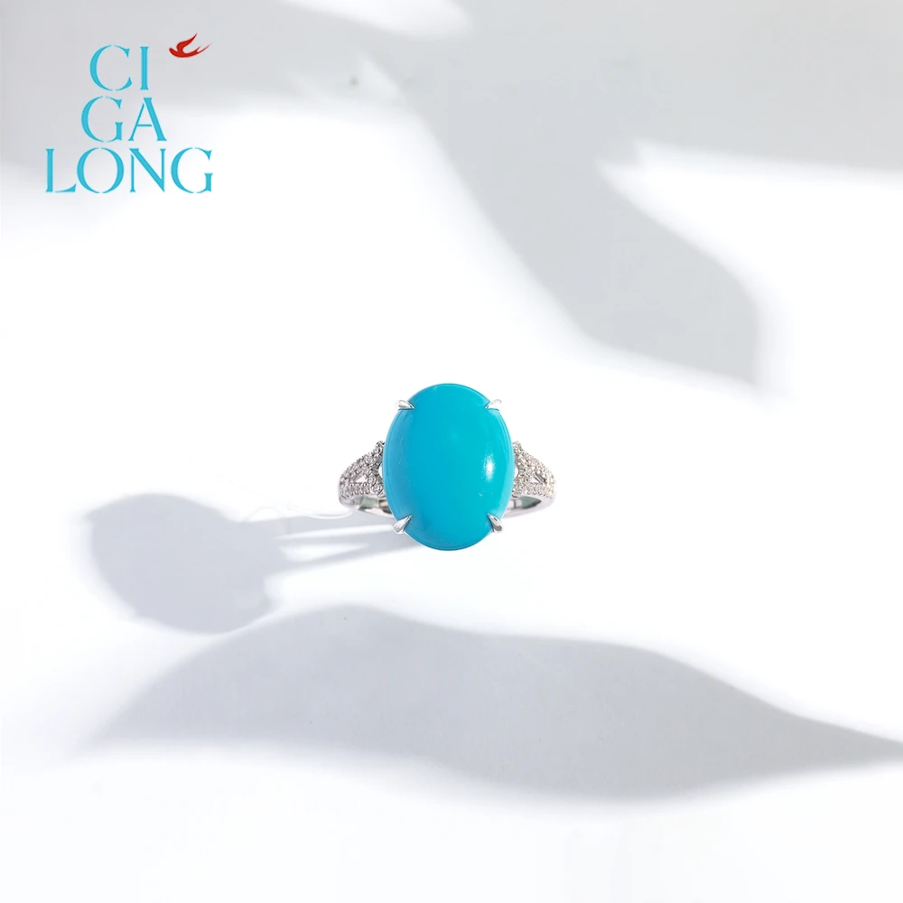 CIGALONG绿松石戒指3177