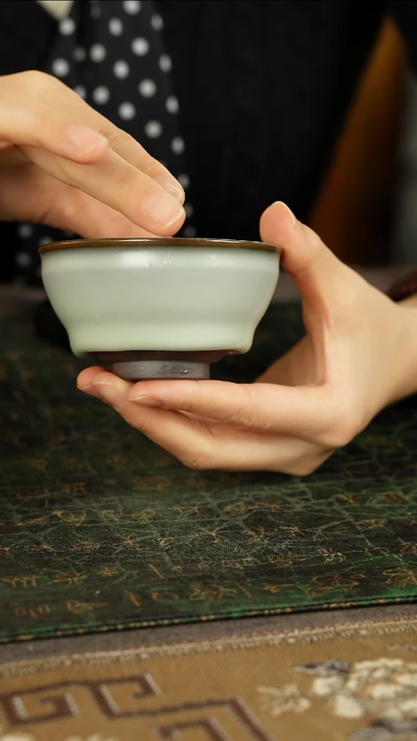 善窑厂汝窑铁胎悟道系列主人杯