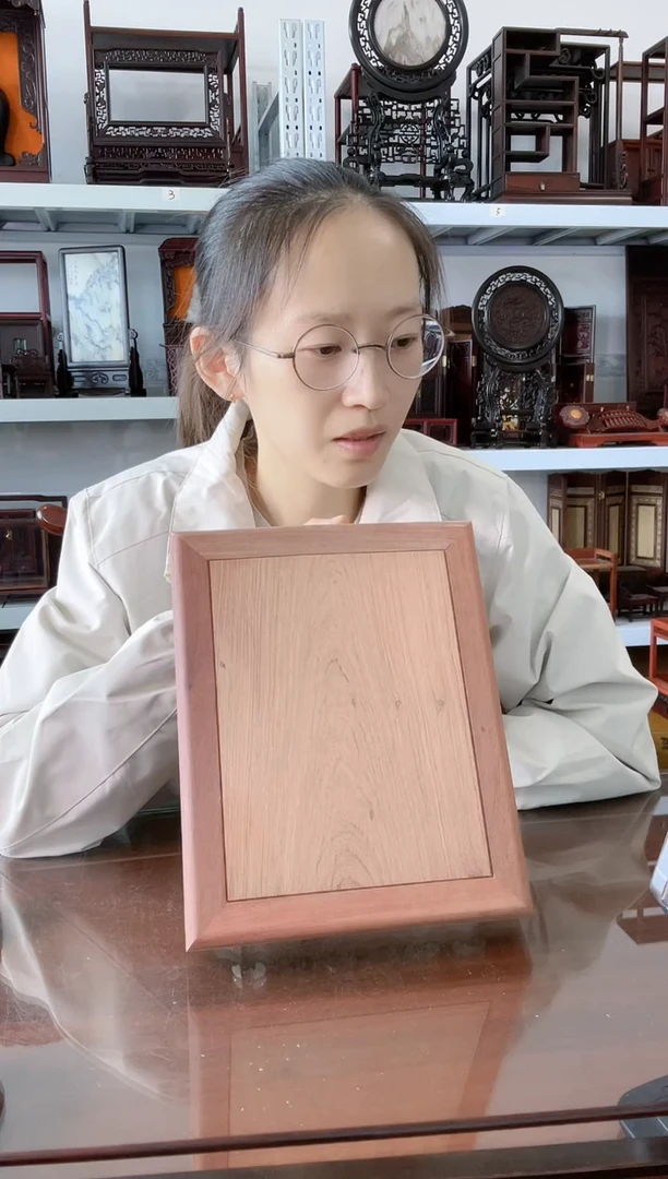 大果紫檀（缅甸花梨）长方底座26*21*3.5    40