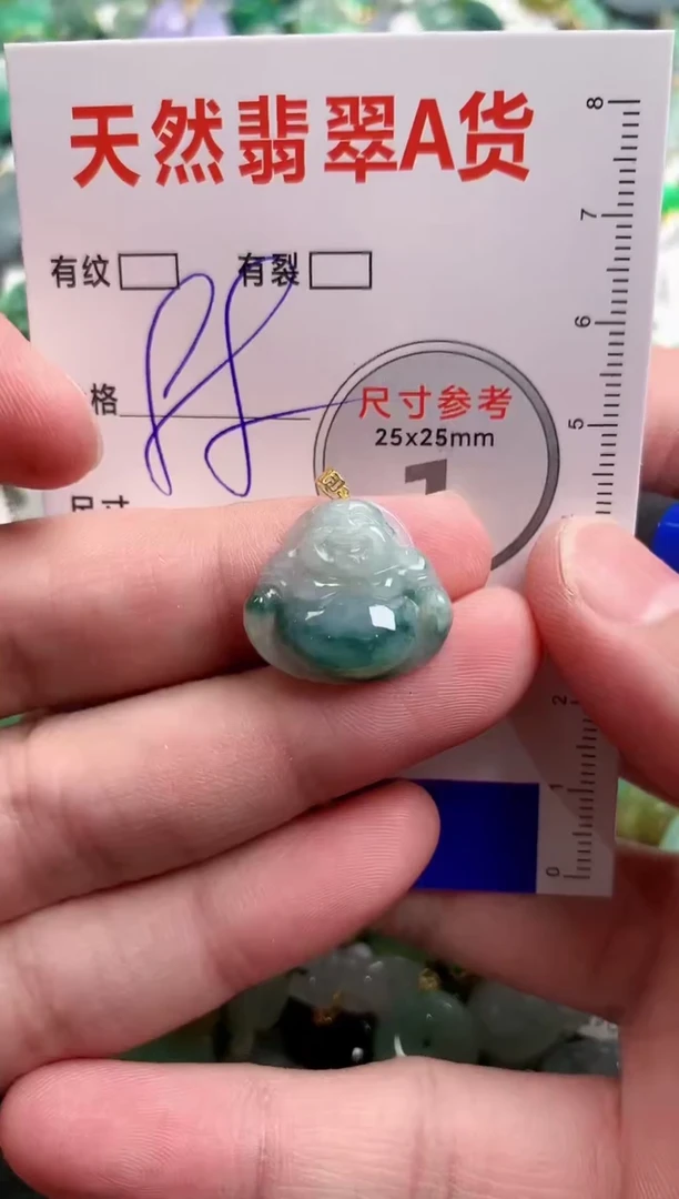 翡翠18K金镶嵌颈饰24001897