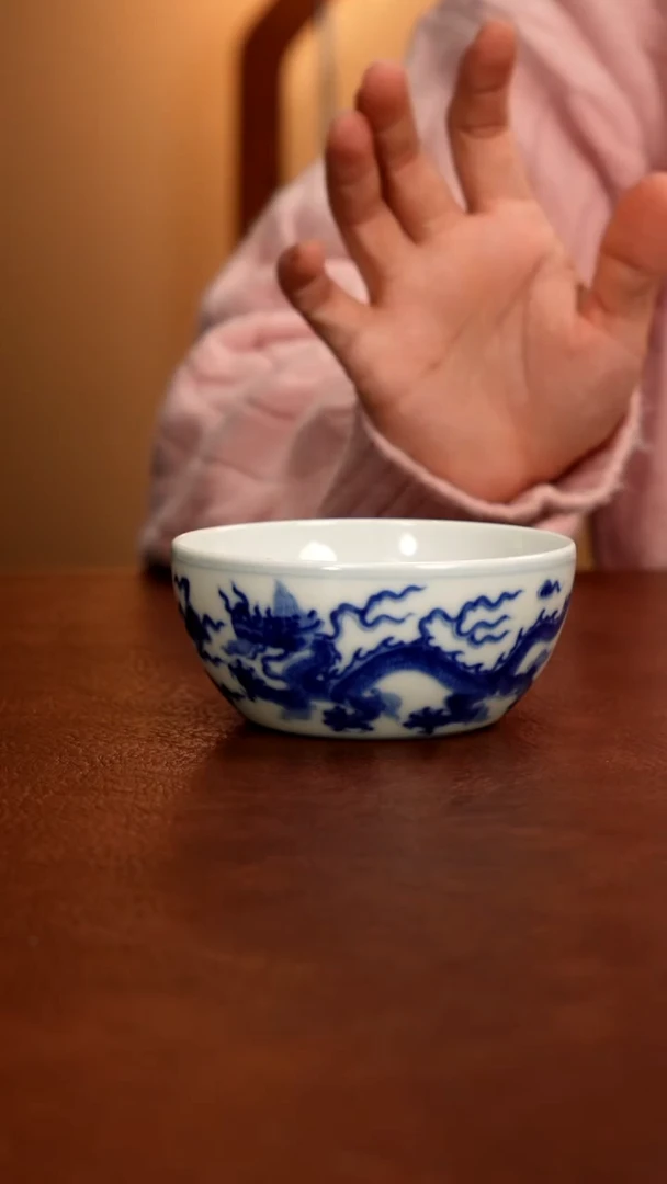 景德镇瓷器，青花瓷手绘茶具~