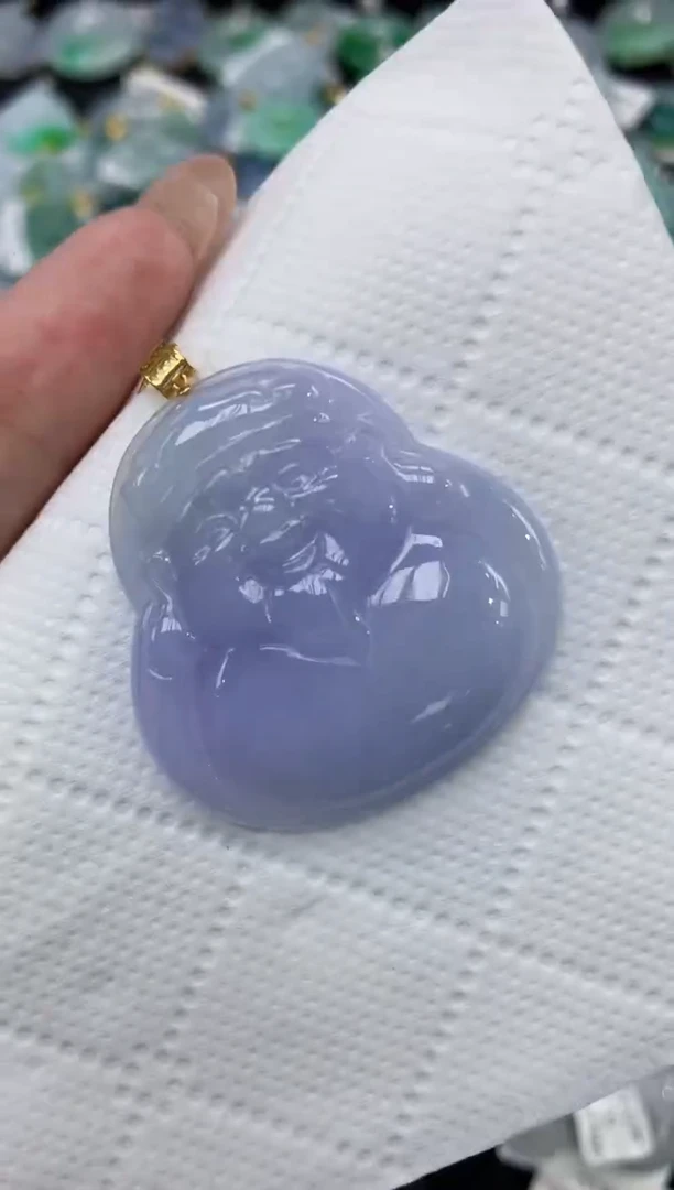 颈饰18K金镶嵌翡翠11111111111