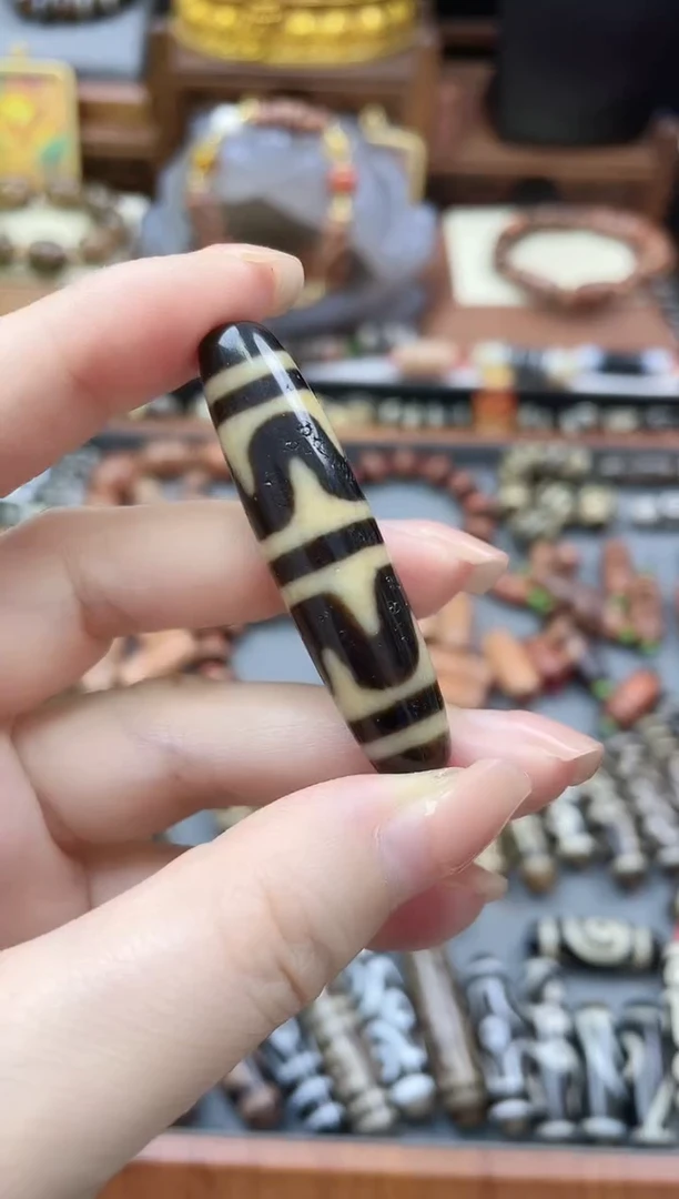 未镶嵌珠珠玛瑙/玉髓牙黄双牙牙