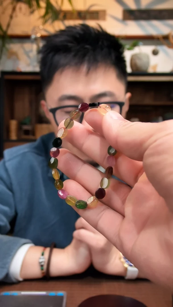 未镶嵌手串碧玺碧玺单圈手串ZD