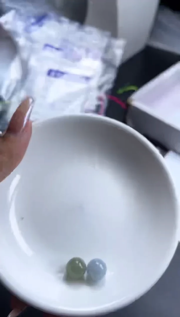 翡翠未镶嵌颈饰咕**1贞城散珠批发DIY编制