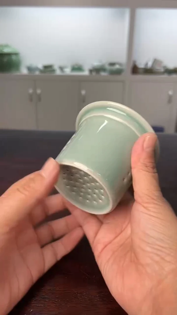 龙泉云间青瓷小米茶器