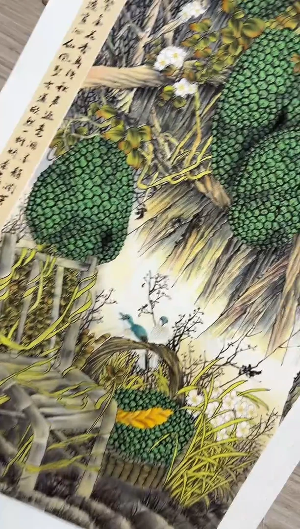 国画70《送书》赵隆轩美术馆李庆友老师作品