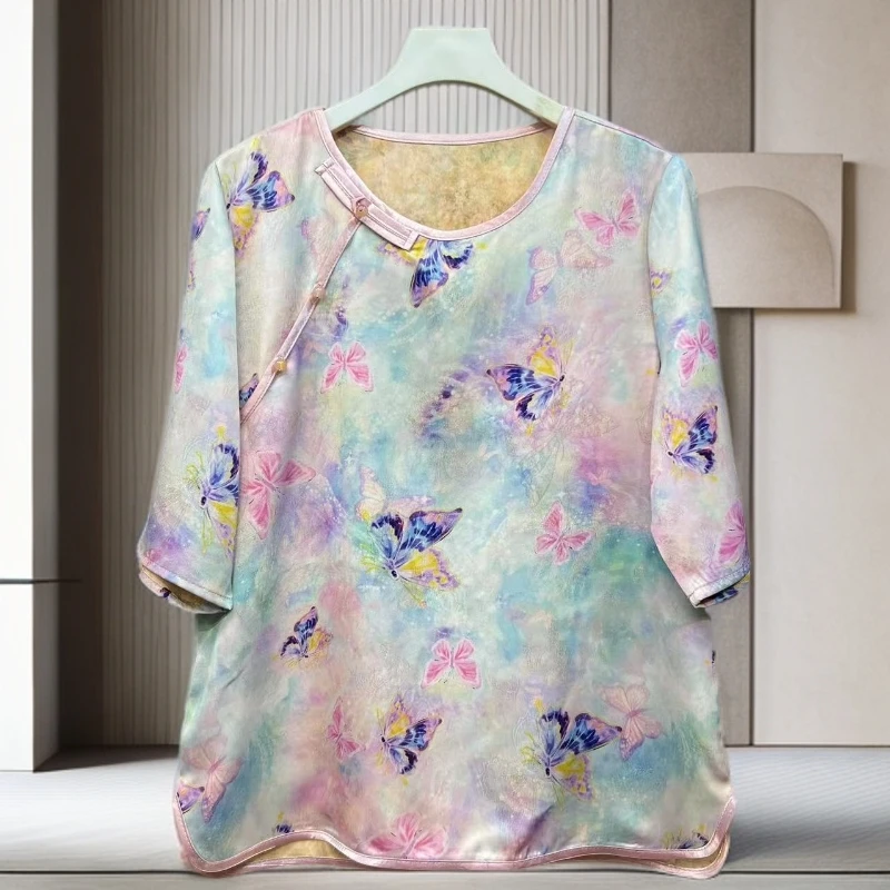 【香云阁】2025夏季新款国风时尚百搭小衫上衣