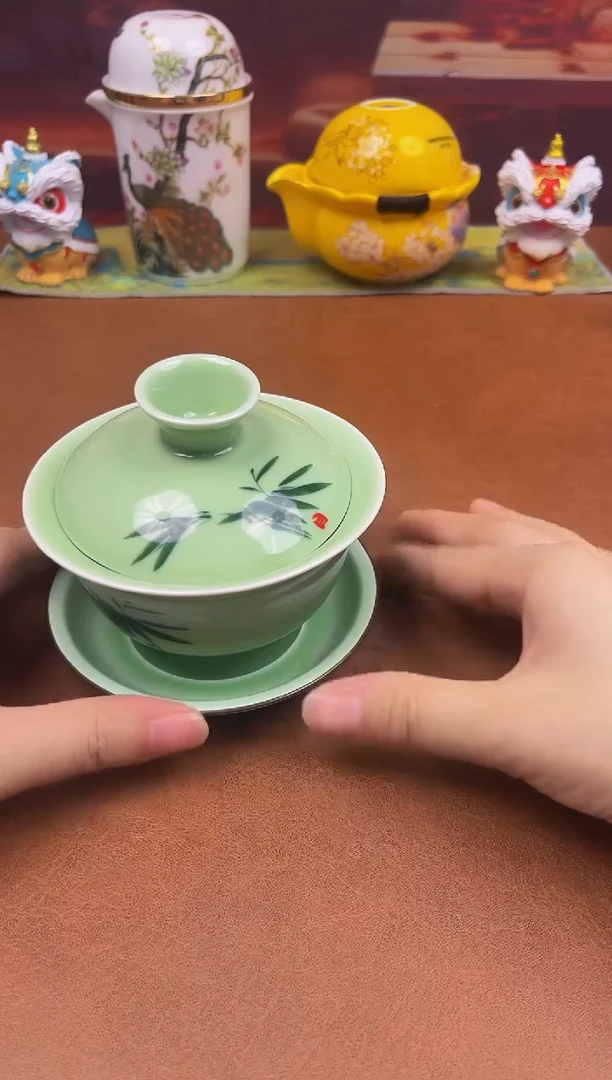 陶瓷茶具摆件旅行套组
