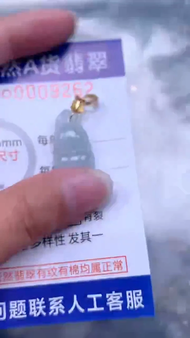 翡翠未镶嵌吊坠(不含链)1