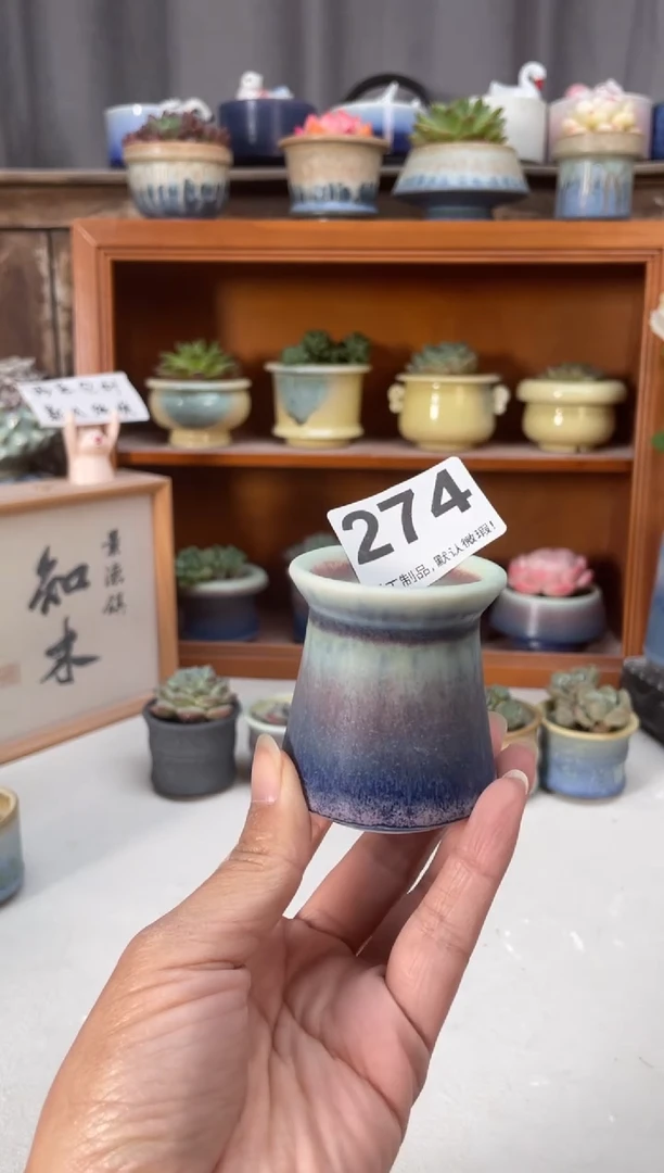 瓷片274知木小芳花盆