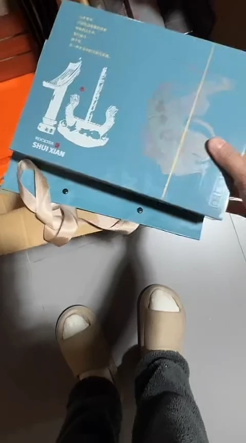 蓝色铁盒水仙6礼盒