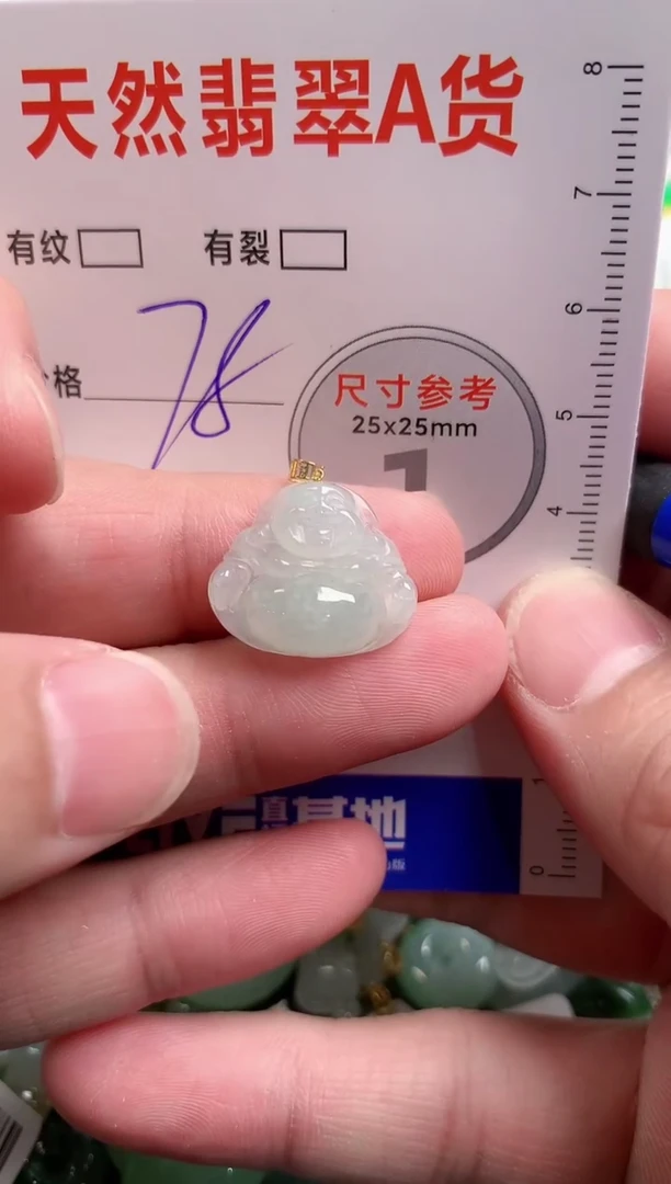 翡翠18K金镶嵌颈饰24000722