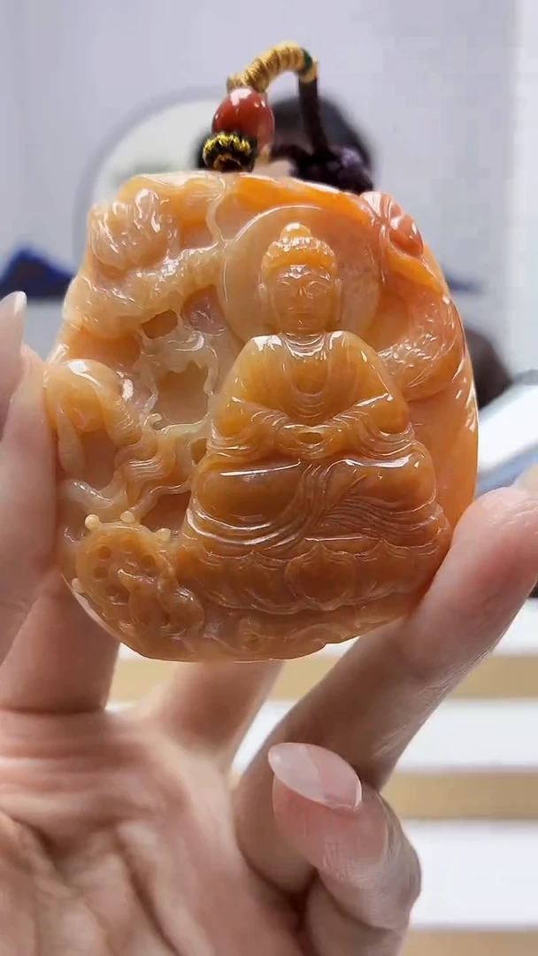 未镶嵌定制翡翠5060MM-毛货挂件61