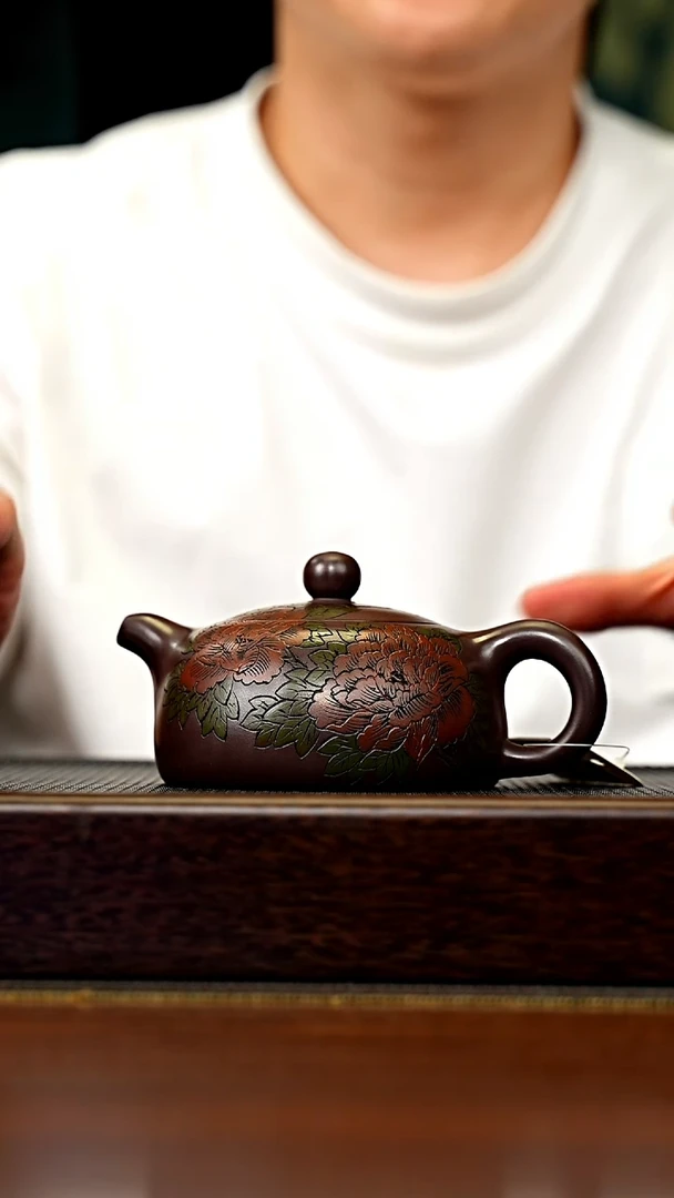 茶壶紫砂宜兴原矿 手工 紫砂壶容量270CC