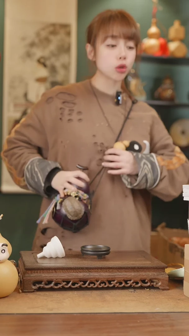 【闪购商品】321号精品天然大漆工艺防渗内胆酒葫芦~