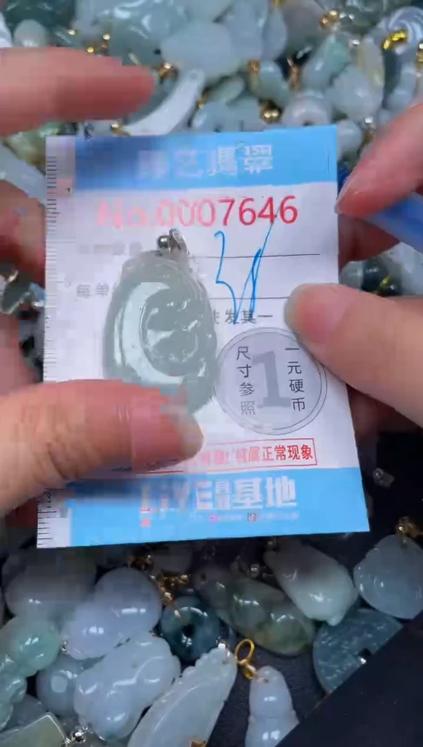 吊坠(不含链)未镶嵌翡翠7646
