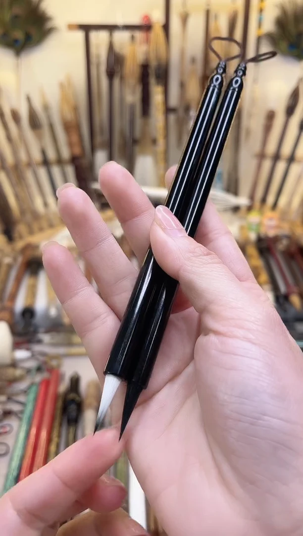 【清水试笔，拒绝蘸墨】墨舞笔庄毛笔2支