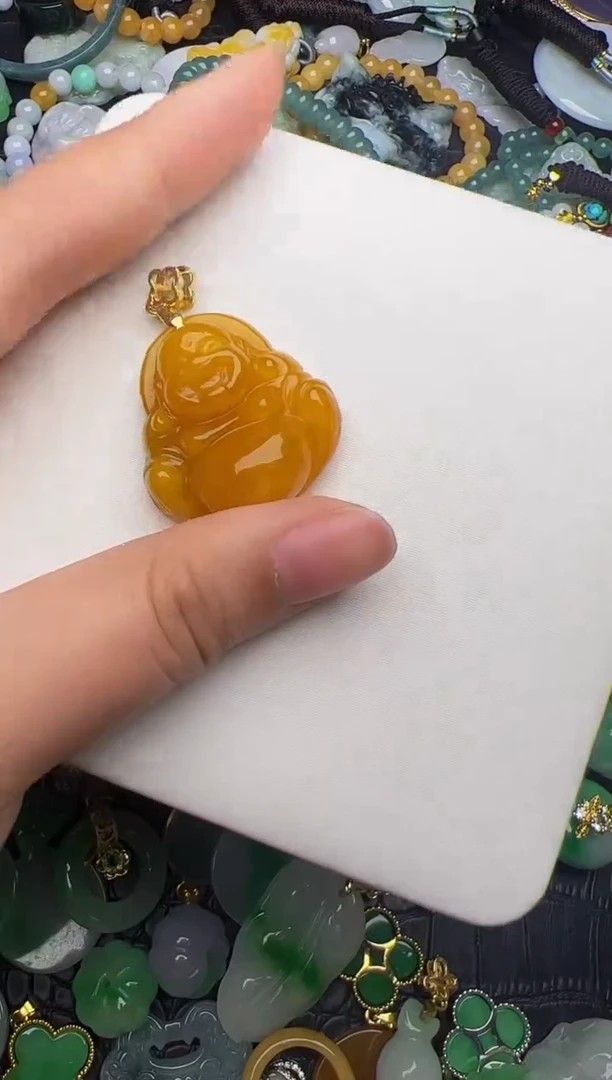 翡翠未镶嵌颈饰天然缅甸翡翠吊坠