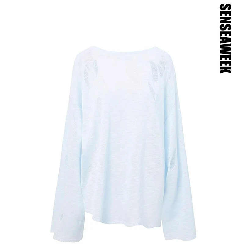 【茉舍】SENSEAWEEK 25新品露背不规则镂空防晒罩衫 JZH106-998
