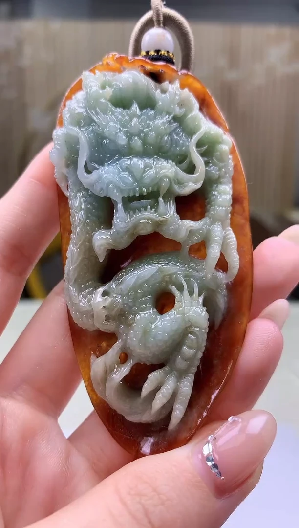 定制翡翠未镶嵌4917jw-毛货挂件54
