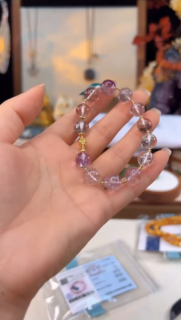 18K金镶嵌手链水晶@@A5921B017069