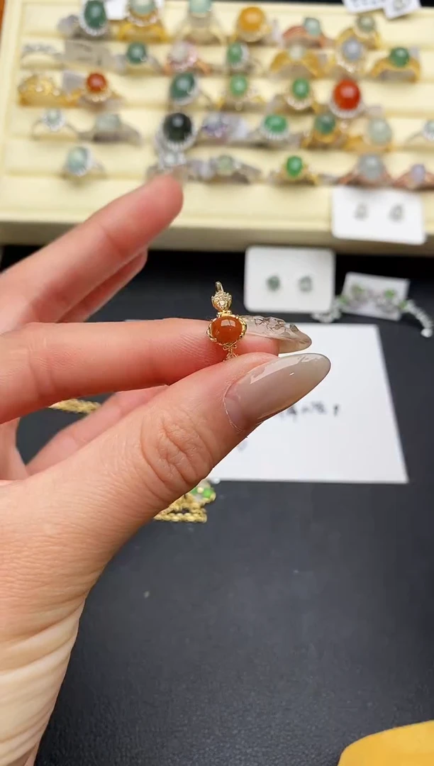 【闪购商品】翡翠戒指银S925镶嵌11111111+9