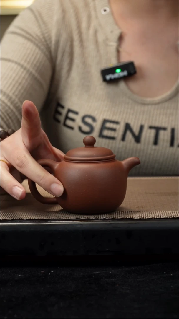 紫砂茶盏中槽清匏尊160CC封釉