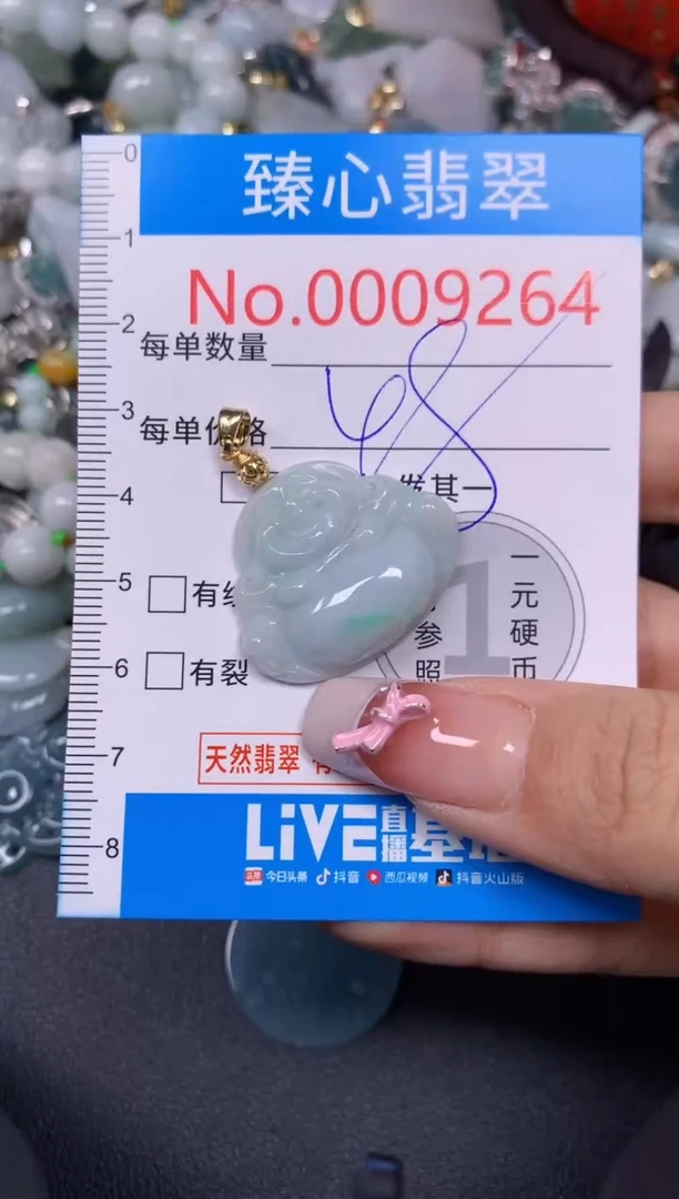 【闪购商品】翡翠颈饰未镶嵌含绳0009264