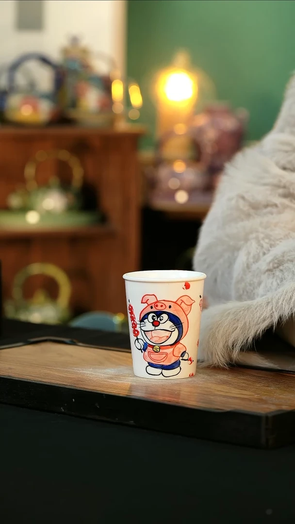 【闪购商品】杯手绘心瓷陶瓷浮力