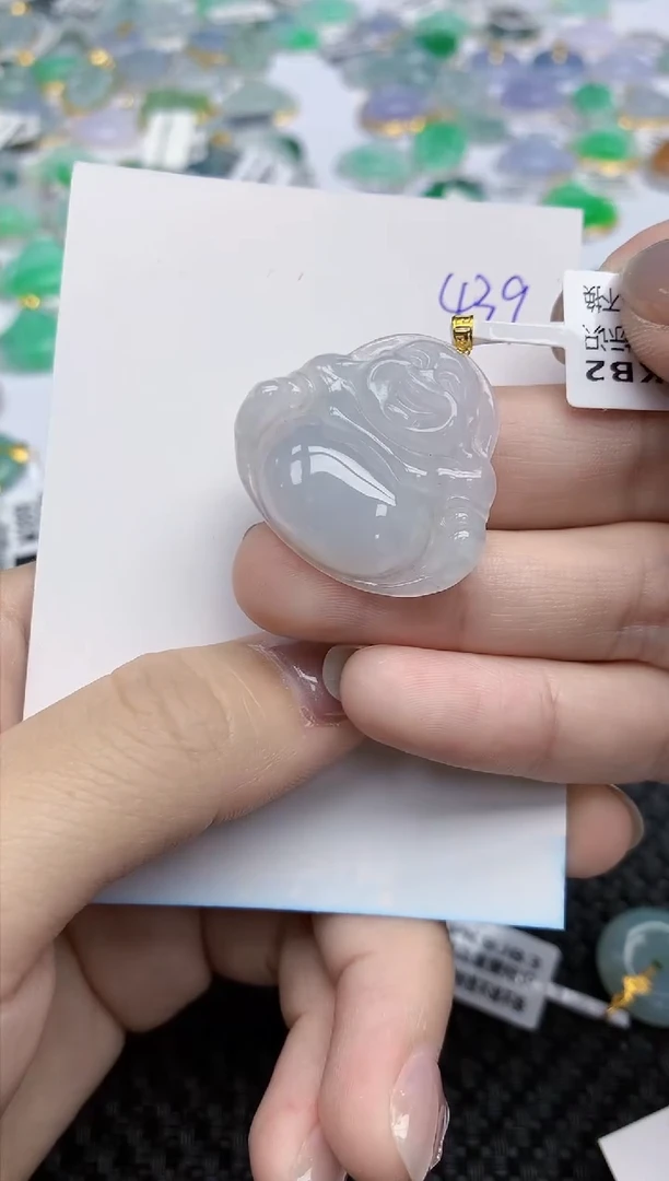 【闪购商品】翡翠颈饰18K金镶嵌天然翡翠A货