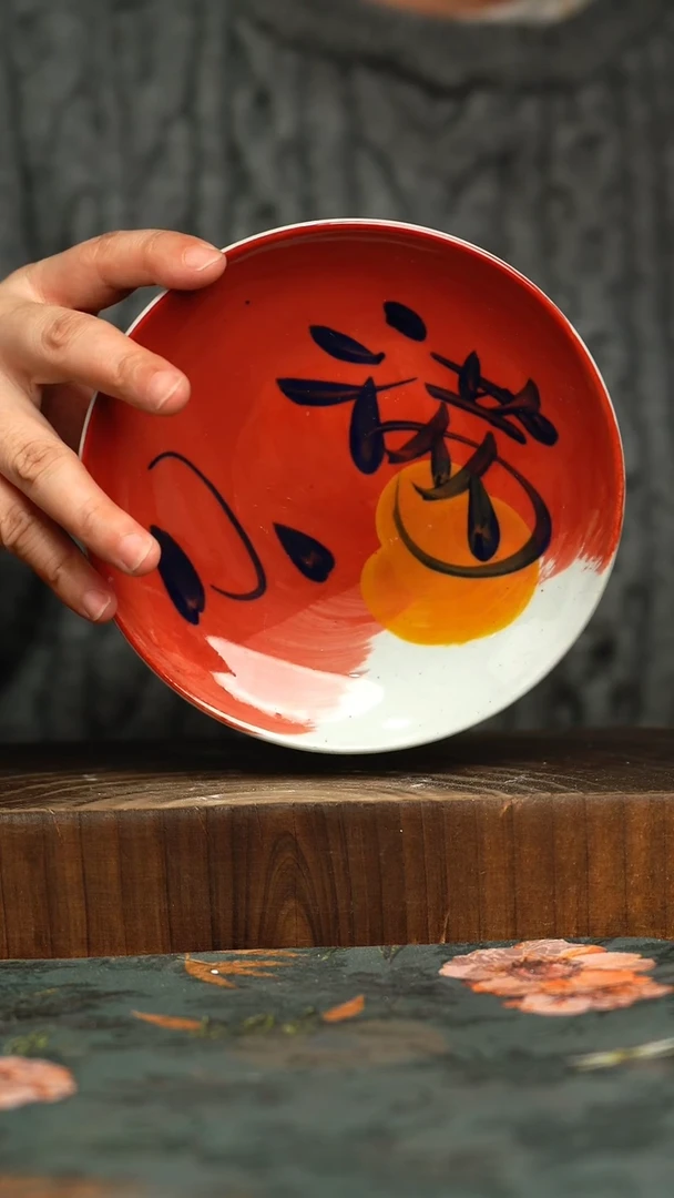 杯釉下彩手工手绘同款陶器