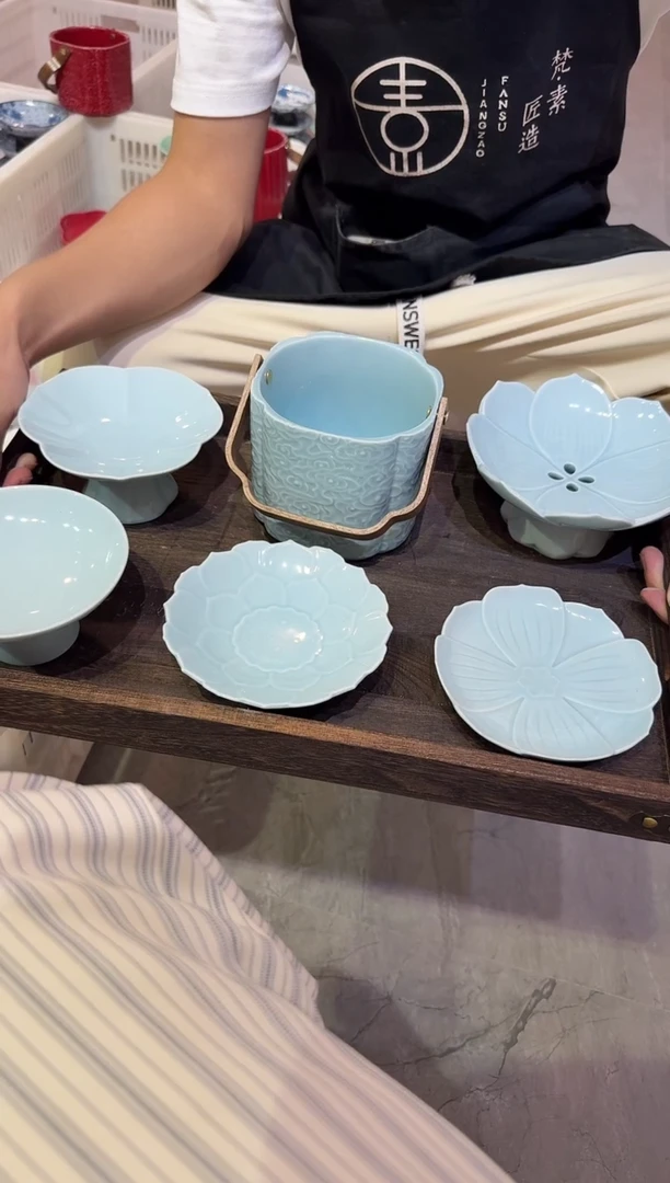 瓷片微瑕商品，介意勿拍②-盘