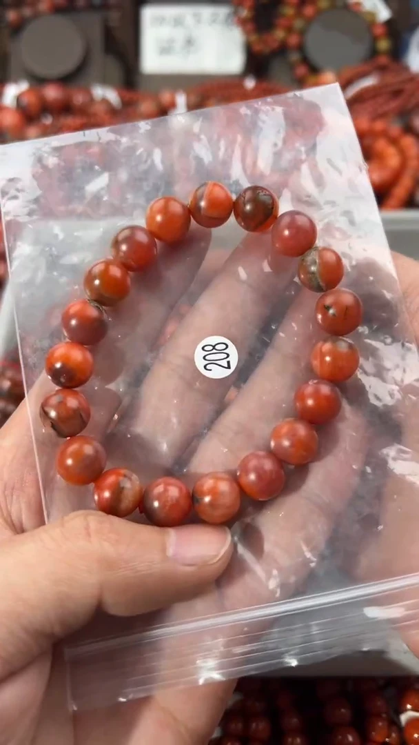 南红玛瑙手串未镶嵌10