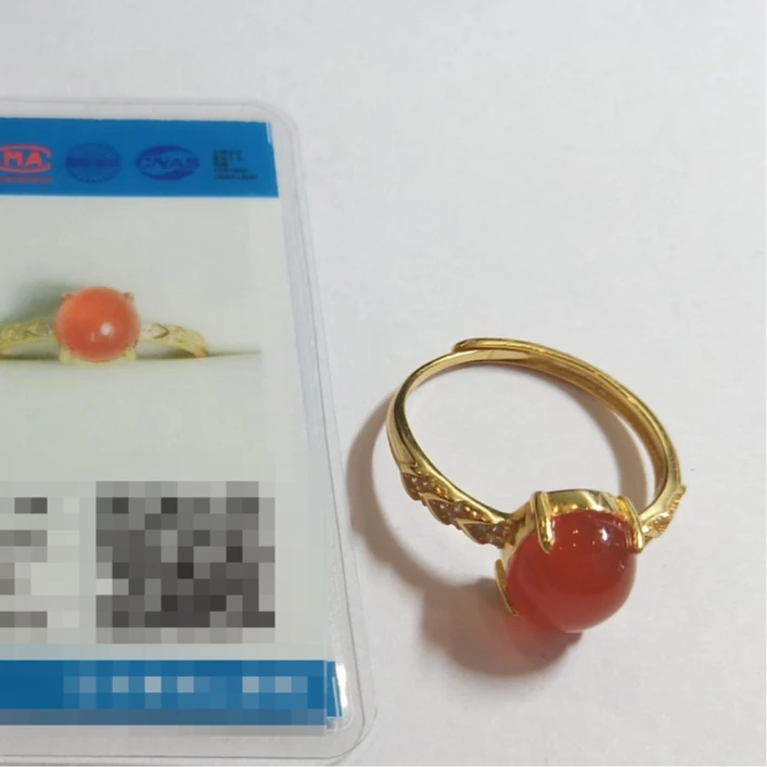 L252430-925银镶南红戒指