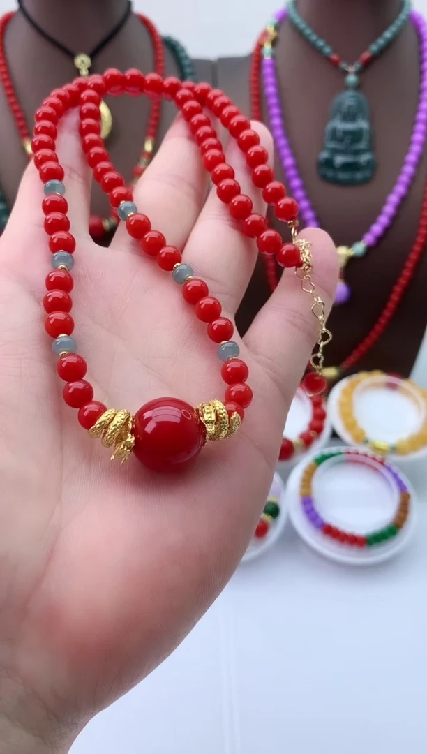 【闪购商品】翡翠颈饰14K金镶嵌D273项链