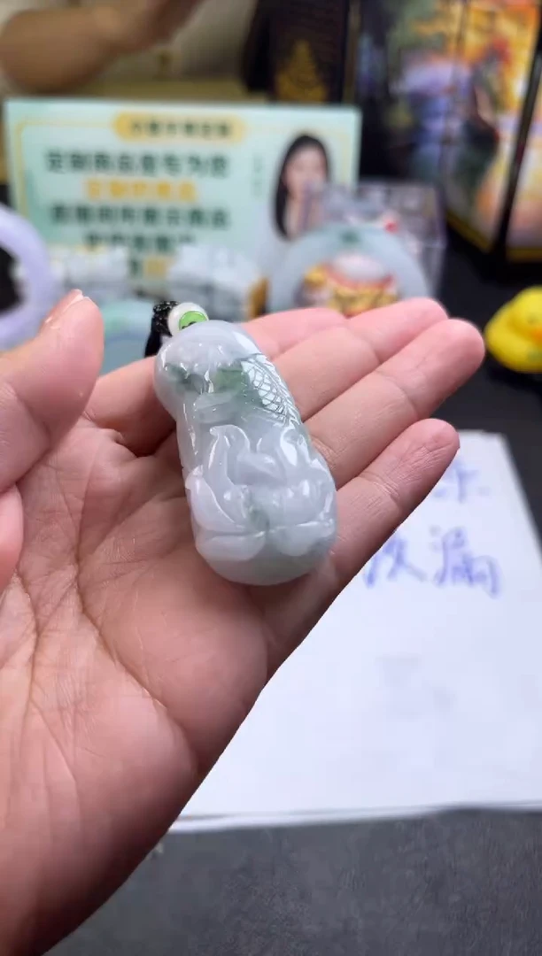 【闪购商品】翡翠颈饰未镶嵌如鱼得水