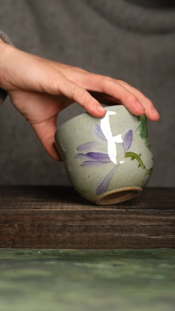【闪购商品】杯青诗手工手绘瓷器