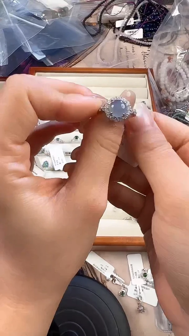 【闪购商品】翡翠戒指银S925镶嵌ZC-J523