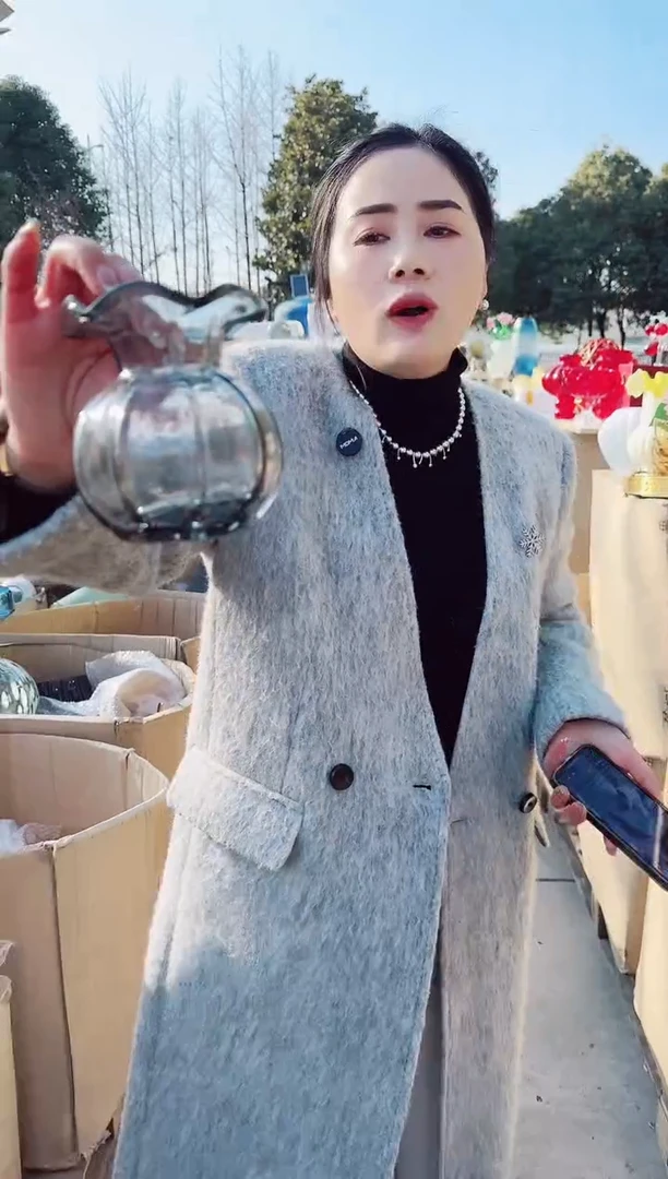 【闪购商品】玻璃私花微瑕花瓶--N9FLM