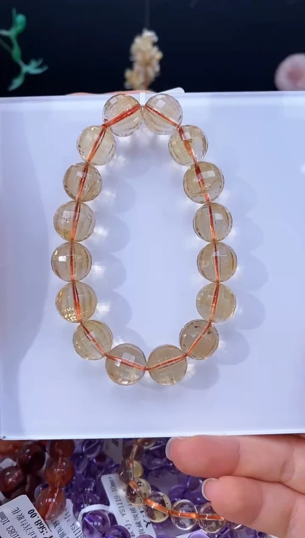 水晶手串未镶嵌黄水晶