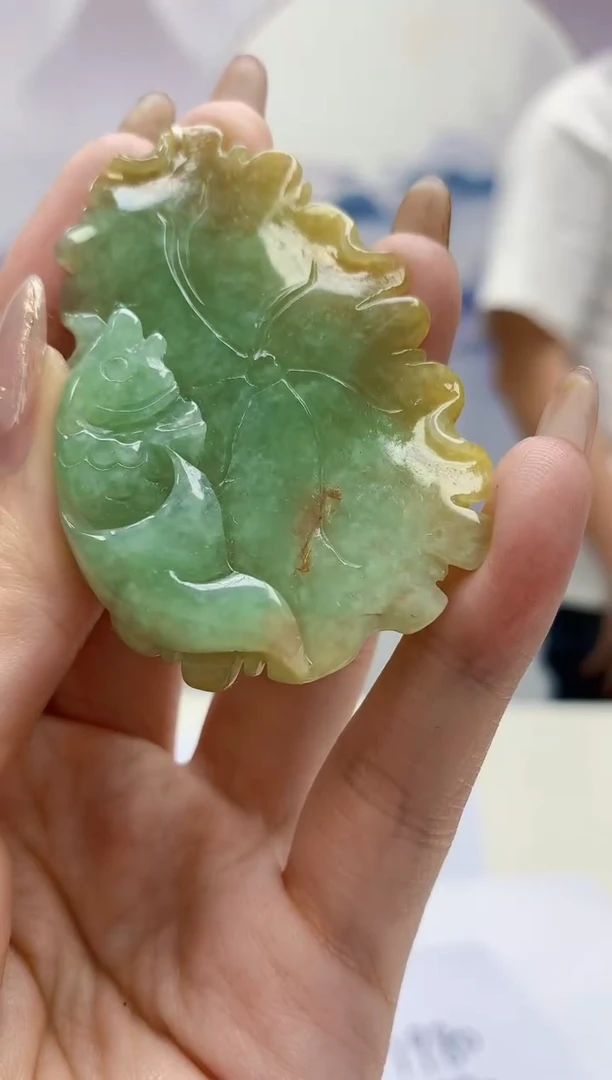 【闪购商品】定制翡翠未镶嵌4812jw-毛货挂件112