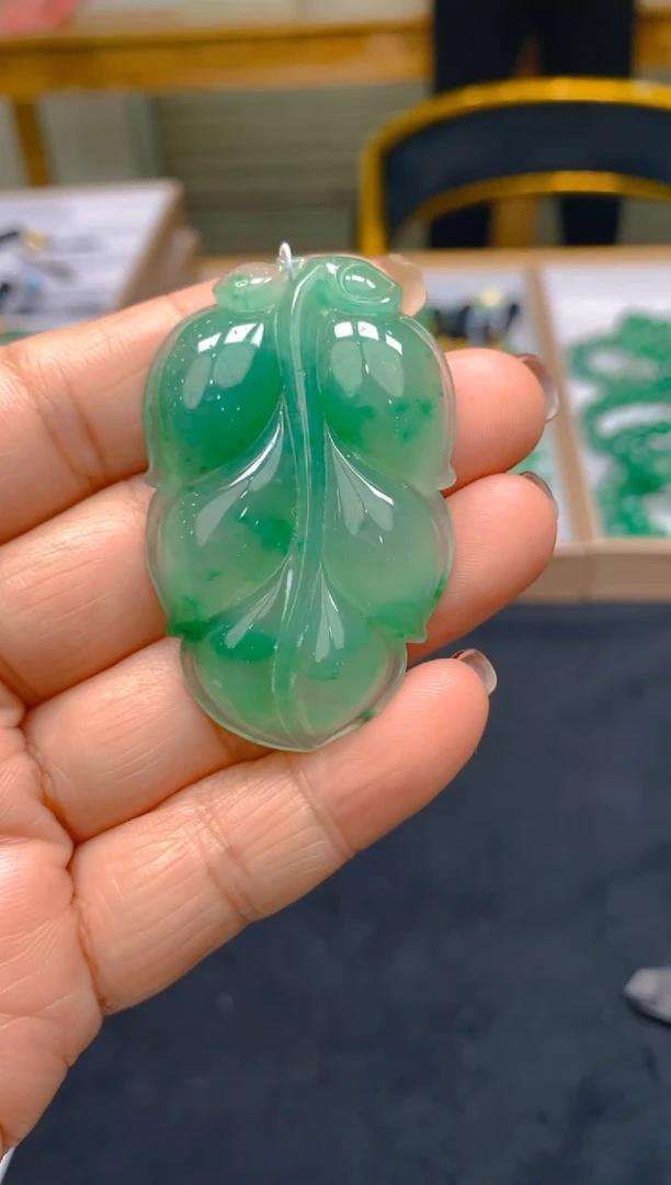 【闪购商品】石英质玉颈饰未镶嵌冰美人非洲翠014