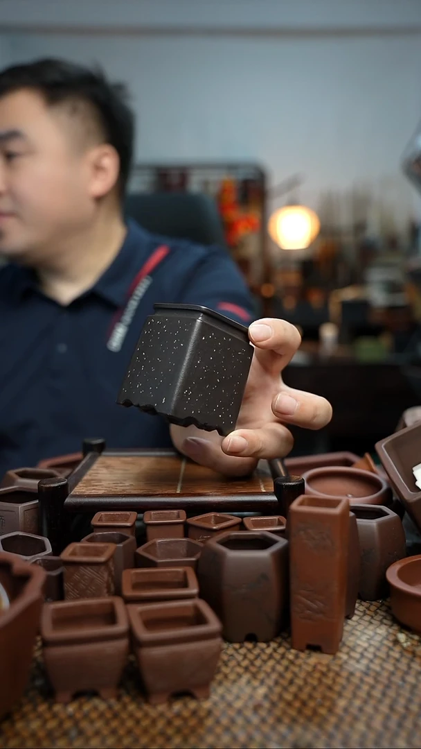 紫砂花盆a****心長木軒精品紫砂