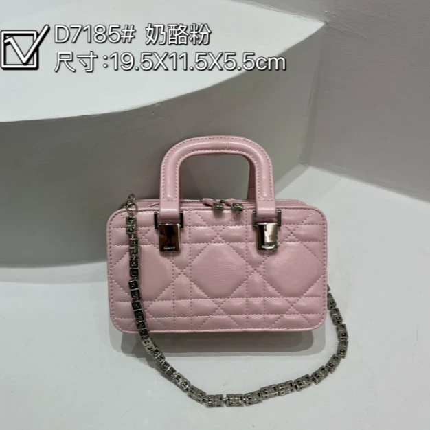 【YI CHEN】ZT-D7185-奶酪粉-高定轻奢时尚百搭潮流女士包包