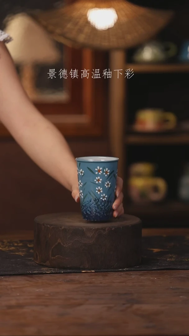 陶瓷景德镇高温釉下手绘陶瓷462