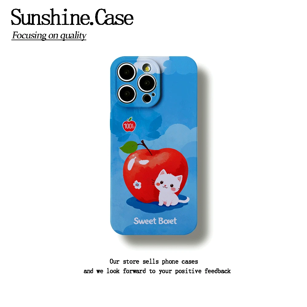 苹果猫咪软壳适用苹果oppo华为vivo小米手机壳